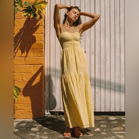 LSPACE Mallorca Yellow Dress L - Picture 4 of 7